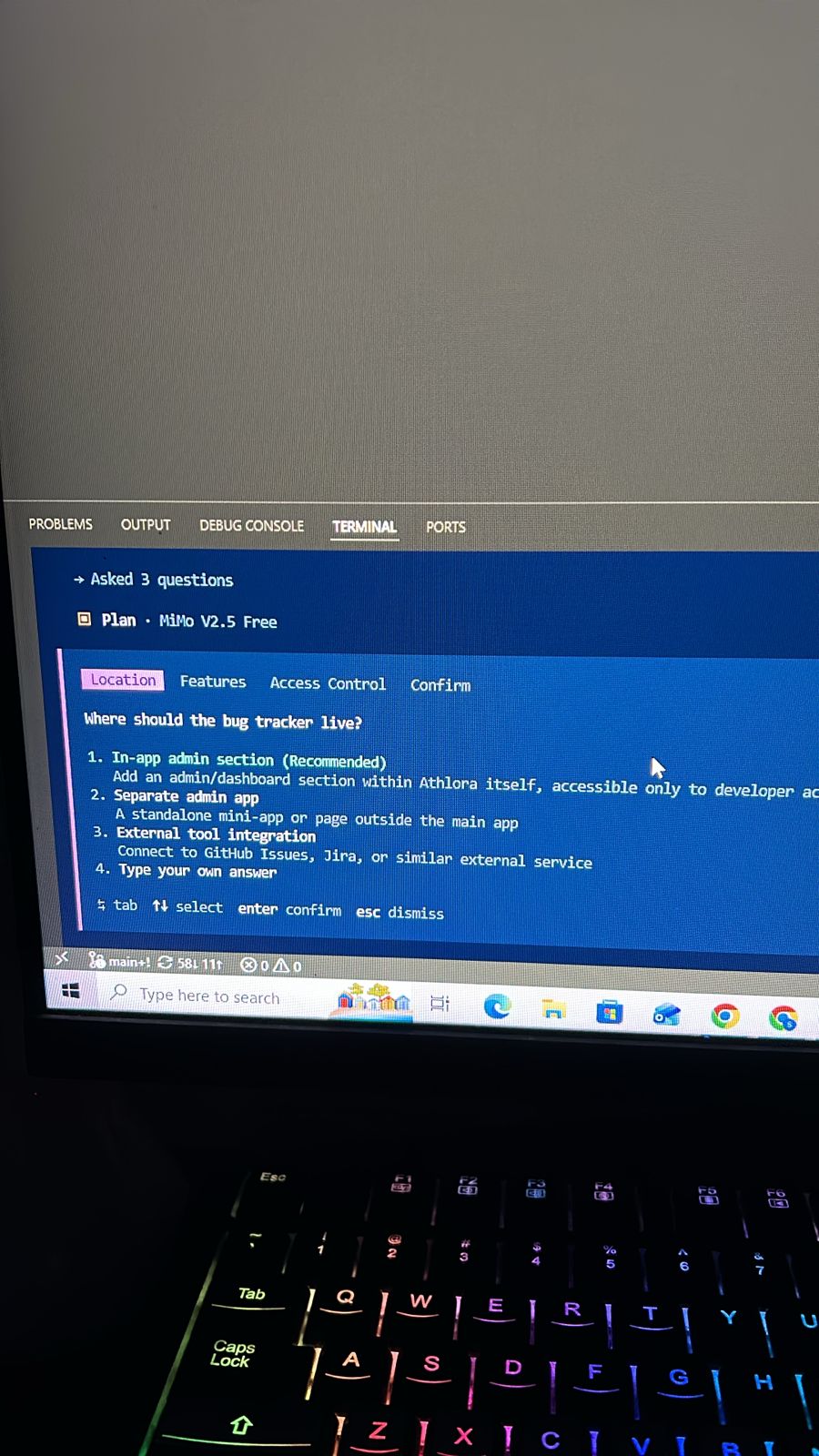 Bug tracker options discussed by the team